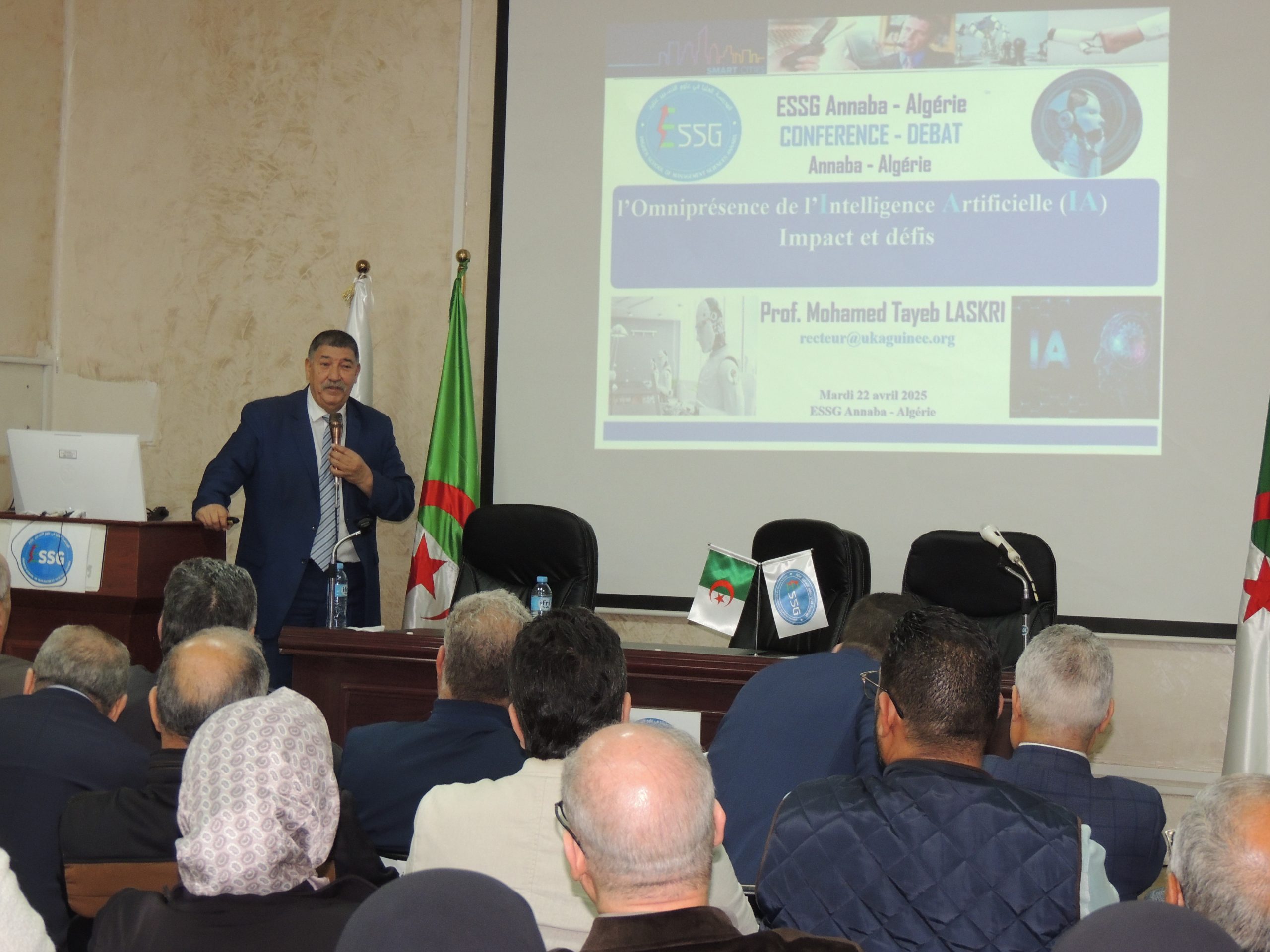 Read more about the article A look back in pictures at the lecture by Professor Dr. Mohamed Tayeb Laskri, Director of Kofi Annan University – in the Republic of Guinea